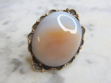 Load image into Gallery viewer, Womens Vintage Estate Sterling Silver Chalcedony Stone Ring 13.4g E4790