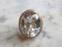 Load image into Gallery viewer, Womens Vintage Estate Sterling Silver CZ Stone Ring 11.1g  E4798