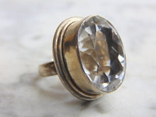 Load image into Gallery viewer, Womens Vintage Estate Sterling Silver CZ Stone Ring 11.1g  E4798