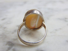 Load image into Gallery viewer, Womens Vintage Estate Sterling Silver Chalcedony Stone Ring 6.3g E4802