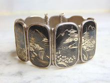 Load image into Gallery viewer, Womens Vintage Estate Sterling Silver Chinese Bracelet 45.2g E4816