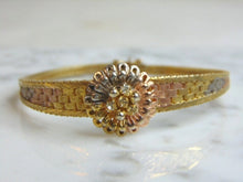Load image into Gallery viewer, Womens Vintage Estate Gold Tone Sterling Silver Bracelet 14.7g E5201