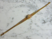 Load image into Gallery viewer, Womens Vintage Estate Gold Tone Sterling Silver Bracelet 14.7g E5201