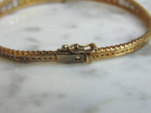 Load image into Gallery viewer, Womens Vintage Estate Gold Tone Sterling Silver Bracelet 13.8g E5202