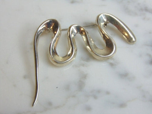 Vintage Estate Women's Sterling Silver Modernist Brooch 13.5g E5213