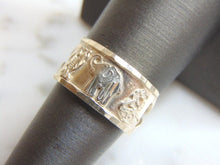 Load image into Gallery viewer, Womens Vintage Estate Sterling Silver Elephant Ring 2.9g E4858