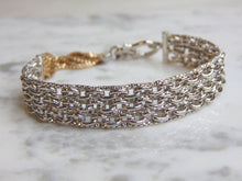 Load image into Gallery viewer, Womens Vintage Estate Sterling Silver Bracelet 24.6g E4863