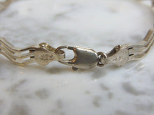 Load image into Gallery viewer, Womens Vintage Estate Sterling Silver Link Bracelet 10.3g E4876