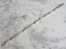 Load image into Gallery viewer, Womens Vintage Estate Sterling Silver Link Bracelet 9.7g E4877
