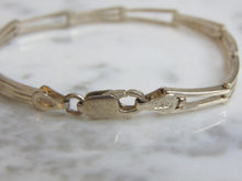 Load image into Gallery viewer, Womens Vintage Estate Sterling Silver Link Bracelet 9.7g E4877