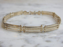 Load image into Gallery viewer, Womens Vintage Estate Sterling Silver Link Bracelet 13.5g E4881