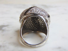 Load image into Gallery viewer, Womens Vintage Estate Sterling Silver CZ Stones Ring 16.3g E4893