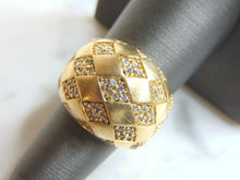 Load image into Gallery viewer, Womens Vintage Estate Sterling Silver Ring w/ CZ Stones 12.2g E5182