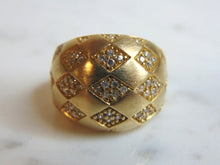 Load image into Gallery viewer, Womens Vintage Estate Sterling Silver Ring w/ CZ Stones 12.2g E5182