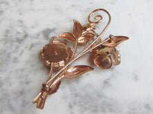 Load image into Gallery viewer, Womens Vintage Estate Sterling Silver Floral Brooch 23.9g E4930