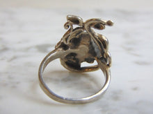 Load image into Gallery viewer, Womens Vintage Estate Sterling Silver Rose Ring 7.8g E4961