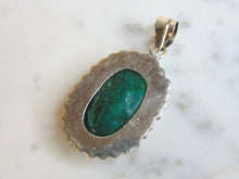 Load image into Gallery viewer, Womens Vintage Estate Sterling Silver Aventurine Stone Pendant 11.5g E4968