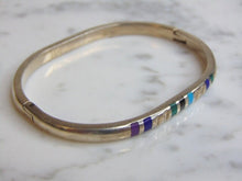 Load image into Gallery viewer, Womens Vintage Estate Sterling Silver Modernist Bracelet 26.6g E5019