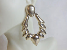 Load image into Gallery viewer, Womens Vintage Estate Sterling Silver Modernist Earrings 18.2g E5071