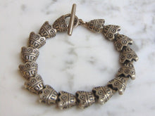 Load image into Gallery viewer, Womens Vintage Estate Sterling Silver Modernist Bracelet 31.6g E5114