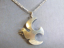 Load image into Gallery viewer, Womens Vintage Estate Sterling Silver Necklace W/ Dove Pendant 11.4g E5123