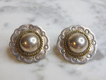 Load image into Gallery viewer, Womens Vintage Estate Sterling Silver Modernist Earrings 12.7g E5128