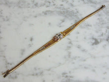 Load image into Gallery viewer, Womens Vintage Estate Gold Tone Sterling Silver Bracelet 13.8g E5202