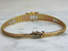 Load image into Gallery viewer, Womens Vintage Estate Gold Tone Sterling Silver Bracelet 13.8g E5202