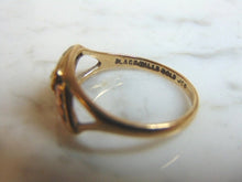 Load image into Gallery viewer, Womens Vintage Estate 10K Gold w/ Rose Gold Grape Leaf Ring 2.6g #E2881