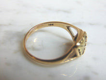 Load image into Gallery viewer, Womens Vintage Estate 10K Gold w/ Rose Gold Grape Leaf Ring 2.6g #E2881