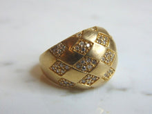 Load image into Gallery viewer, Womens Vintage Estate Sterling Silver Ring w/ CZ Stones 12.2g E5182