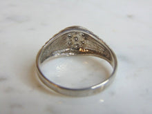 Load image into Gallery viewer, Vintage Estate Sterling Silver Ring w/ CZ Stones 4.7g E5188
