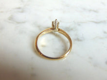 Load image into Gallery viewer, Womens Vintage Estate 14K Yellow Gold, .50cts Marquise Diamond Ring, 2.3g E3351