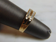 Load image into Gallery viewer, Womens Estate 14K Yellow Gold &quot;I Love You&quot; Diamond Ring , 4.6g E3359