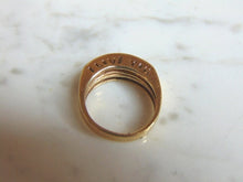 Load image into Gallery viewer, Womens Estate 14K Yellow Gold &quot;I Love You&quot; Diamond Ring , 4.6g E3359