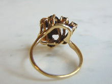 Load image into Gallery viewer, Womens Vintage Estate 14K Yellow Gold Sapphire &amp; Diamond Ring 5.6g E2259