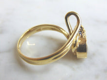 Load image into Gallery viewer, Womens Vintage Estate 14K Yellow Gold Blue Sapphire Ring 3.8g #E2973