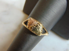 Load image into Gallery viewer, Womens Vintage Estate 10K Gold w/ Rose Gold Grape Leaf Ring 2.6g #E2881