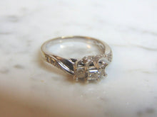 Load image into Gallery viewer, Vintage Estate Women&#39;s 10K White Gold, .59cts Diamond Ring, 2.9g E3353