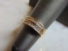 Load image into Gallery viewer, Womens Estate 14K Yellow Gold &quot;I Love You&quot; Diamond Ring , 4.6g E3359