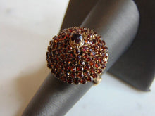 Load image into Gallery viewer, Womens Vintage Estate 10K Yellow Gold Garnet Cocktail Ring 7.9g E3364