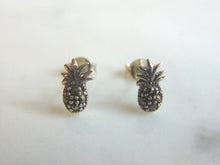 Load image into Gallery viewer, Womens Vintage Estate Sterling Silver Pineapple Earrings 1.1g E5395