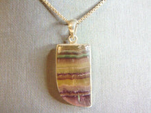 Load image into Gallery viewer, Womens Vintage Estate Agate Pendant W/ Necklace 14.6g E5462