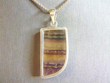 Load image into Gallery viewer, Womens Vintage Estate Agate Pendant W/ Necklace 14.6g E5462