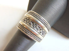 Load image into Gallery viewer, Womens Vintage Estate Sterling Silver Modernist Ring 12.8g E5479