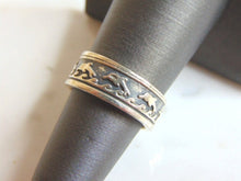 Load image into Gallery viewer, Womens Vintage Estate Sterling Silver Dolphin Ring 5.2g E5494