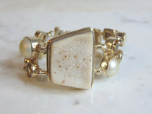 Load image into Gallery viewer, Womens Vintage Estate Sterling Silver Multi Stone Bracelet 72.3g E5521