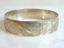 Load image into Gallery viewer, Womens Vintage Estate Sterling Silver Sunite Bracelet 53.3g E5604