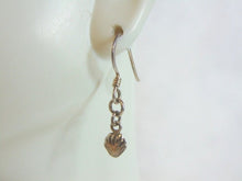 Load image into Gallery viewer, Womens Vintage Estate Sterling Silver Seashell Dangle Earrings 0.9g E5392