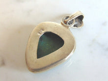 Load image into Gallery viewer, Womens Vintage Estate Sterling Silver Turquoise Pendant 13.6g E5693
